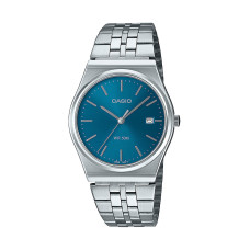 Casio MTP‑B145D‑2A2VEF Ανδρικό Αναλογικό Ρολόι με Ασημί Μεταλλικό Μπρασελέ